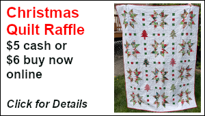 Christmas Quilt Raffle Button